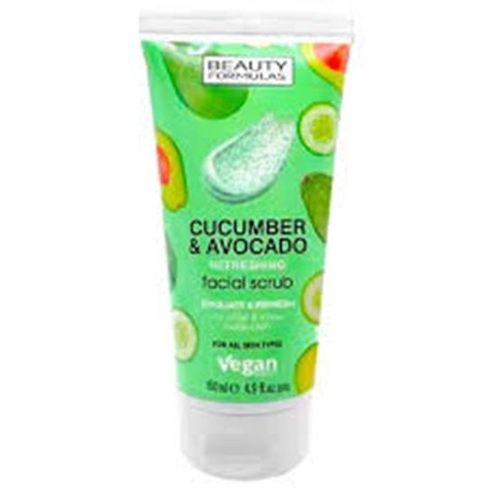 Picture of BEAUTY FORMULAS FACE SCRUB CUCUMBER & AVOCADO